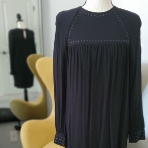 H&M black long-sleeved sheath dress, size 2